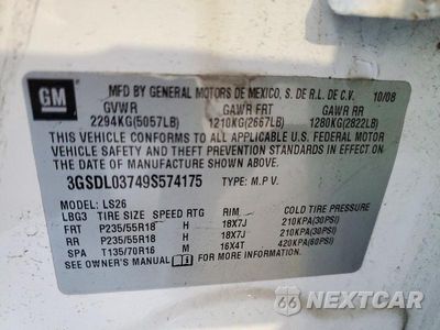 Zdjęcie 13 z 13 samochodu: 2009 SATURN VUE REDLINE VIN:3GSDL03749S574175 - miniatura