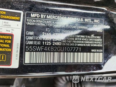 Zdjęcie 12 z 12 samochodu: 2016 MERCEDES-BENZ C 300 4MATIC VIN:55SWF4KB2GU107771 - miniatura