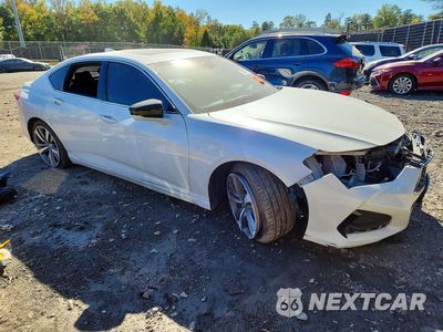 Czwarte zdjęcie samochodu z boku: 2021 ACURA TLX ADVANCE VIN:19UUB6F64MA003138 - miniatura