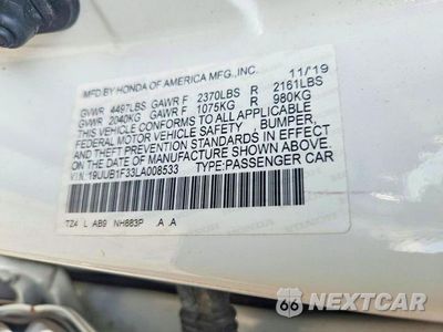 Zdjęcie 13 z 13 samochodu: 2020 ACURA TLX VIN:19UUB1F33LA008533 - miniatura