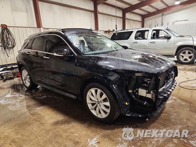 Czwarte zdjęcie samochodu z boku: 2019 INFINITI QX50 ESSENTIAL VIN:3PCAJ5M35KF123915 - miniatura