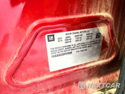 Zdjęcie 12 z 12 samochodu: 2014 BUICK LACROSSE VIN:1G4GA5G33EF216398 - miniatura