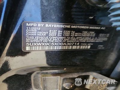 Zdjęcie 13 z 13 samochodu: 2013 BMW X3 XDRIVE28I VIN:5UXWX9C5XD0A30714 - miniatura