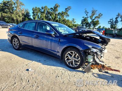 Czwarte zdjęcie samochodu z boku: 2021 HYUNDAI SONATA SEL VIN:5NPEL4JA9MH128029 - miniatura