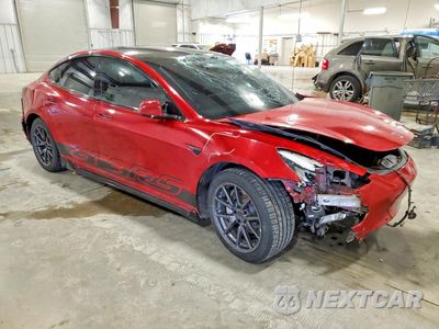 Czwarte zdjęcie samochodu z boku: 2018 TESLA MODEL 3 VIN:5YJ3E1EA1JF051340 - miniatura