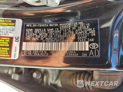 Zdjęcie 12 z 12 samochodu: 2015 TOYOTA COROLLA LE VIN:2T1BURHE9FC446874 - miniatura