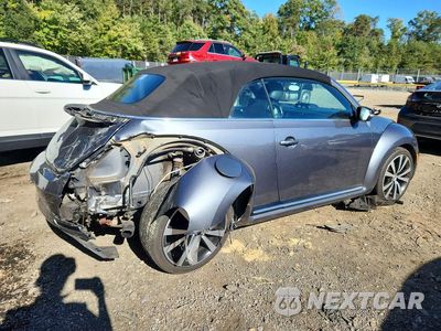 Trzecie zdjęcie samochodu z tyłu: 2015 VOLKSWAGEN BEETLE R-LINE VIN:3VW7T7AT3FM804142 - miniatura