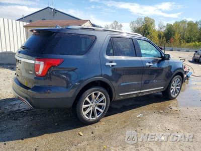Trzecie zdjęcie samochodu z tyłu: 2017 FORD EXPLORER LIMITED VIN:1FM5K8FH0HGD83223 - miniatura