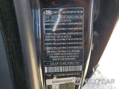 Zdjęcie 13 z 13 samochodu: 2012 LAND ROVER RANGE ROVER HSE LUXURY VIN:SALMF1E48CA382755 - miniatura