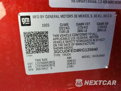 Zdjęcie 12 z 12 samochodu: 2024 CHEVROLET SILVERADO K1500 LT TRAIL BOSS VIN:3GCUDFED8RG135840 - miniatura