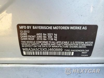 Zdjęcie 12 z 12 samochodu: 2013 BMW 328 I VIN:WBA3A5C5XDJ460889 - miniatura