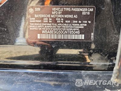 Zdjęcie 12 z 12 samochodu: 2016 BMW 328 I SULEV VIN:WBA8E9G50GNT85046 - miniatura