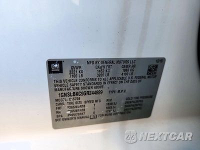 Zdjęcie 13 z 13 samochodu: 2016 CHEVROLET TAHOE C1500 LT VIN:1GNSCBKC9GR244889 - miniatura