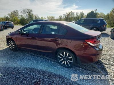 Drugie zdjęcie samochodu z przodu: 2015 HONDA CIVIC EXL VIN:2HGFB2F94FH511674 - miniatura