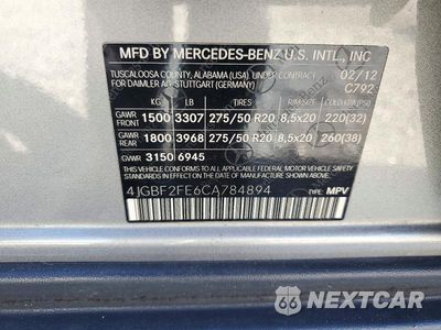 Zdjęcie 13 z 13 samochodu: 2012 MERCEDES-BENZ GL 350 BLUETEC VIN:4JGBF2FE6CA784894 - miniatura