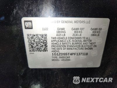Zdjęcie 12 z 12 samochodu: 2023 CHEVROLET MALIBU LT VIN:1G1ZD5ST4PF137118 - miniatura