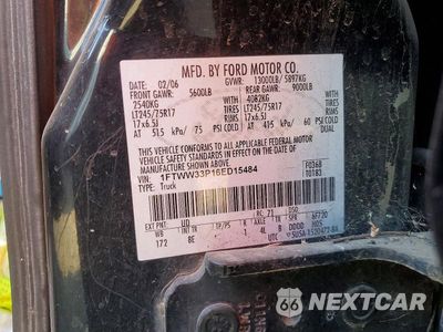 Zdjęcie 12 z 12 samochodu: 2006 FORD F350 SUPER DUTY VIN:1FTWW33P16ED15484 - miniatura