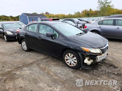 Czwarte zdjęcie samochodu z boku: 2012 HONDA CIVIC LX VIN:2HGFB2F57CH313003 - miniatura