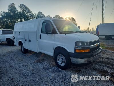 Czwarte zdjęcie samochodu z boku: 2019 CHEVROLET EXPRESS G3500 VIN:1GB0GRFG1K1171569 - miniatura