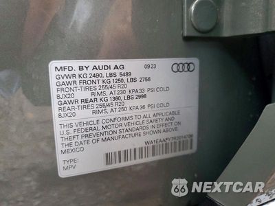 Zdjęcie 13 z 13 samochodu: 2024 AUDI Q5 PREMIUM PLUS 45 VIN:WA1EAAFY7R2014706 - miniatura