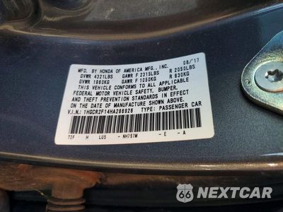 Zdjęcie 12 z 12 samochodu: 2017 HONDA ACCORD SPORT SPECIAL EDITION VIN:1HGCR2F14HA286926 - miniatura