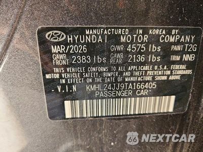 Zdjęcie 12 z 12 samochodu: 2026 HYUNDAI SONATA HYBRID BLUE VIN:KMHL24JJ9TA166405 - miniatura