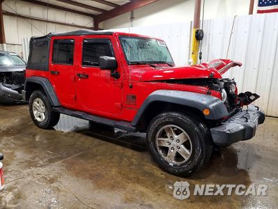 Czwarte zdjęcie samochodu z boku: 2014 JEEP WRANGLER UNLIMITED SPORT VIN:1C4BJWDG7EL148880 - miniatura