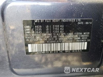 Zdjęcie 12 z 12 samochodu: 2015 SUBARU LEGACY 3.6R LIMITED VIN:4S3BNEL67F3016520 - miniatura