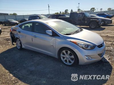Czwarte zdjęcie samochodu z boku: 2013 HYUNDAI ELANTRA LIMITED VIN:KMHDH4AE9DU659037 - miniatura