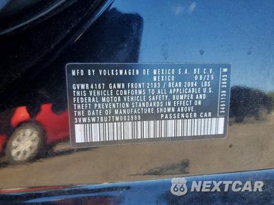 Zdjęcie 12 z 12 samochodu: 2026 VOLKSWAGEN JETTA S VIN:3VW5W7BU7TM002999 - miniatura