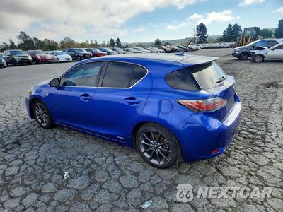 Drugie zdjęcie samochodu z przodu: 2013 LEXUS CT 200 VIN:JTHKD5BH5D2153026 - miniatura