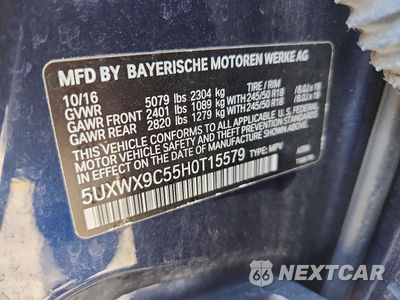 Zdjęcie 13 z 13 samochodu: 2017 BMW X3 XDRIVE28I VIN:5UXWX9C55H0T15579 - miniatura