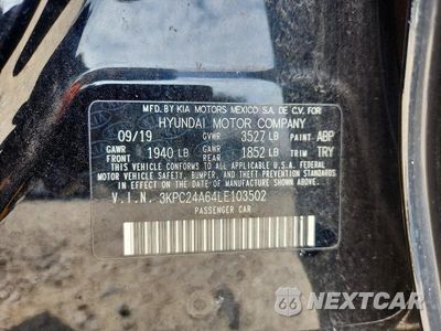 Zdjęcie 12 z 12 samochodu: 2020 HYUNDAI ACCENT SE VIN:3KPC24A64LE103502 - miniatura