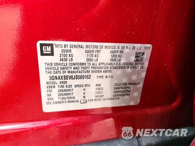 Zdjęcie 12 z 12 samochodu: 2018 CHEVROLET EQUINOX LT VIN:3GNAXSEV6JS569162 - miniatura