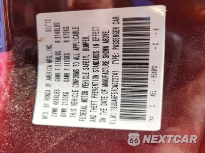 Zdjęcie 13 z 13 samochodu: 2012 ACURA TL VIN:19UUA8F57CA022741 - miniatura