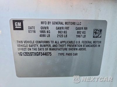 Zdjęcie 12 z 12 samochodu: 2016 CHEVROLET MALIBU LT VIN:1G1ZE5STXGF344075 - miniatura