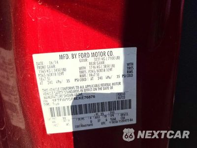 Zdjęcie 12 z 12 samochodu: 2014 FORD F150 SUPERCREW VIN:1FTFW1CF6EKE76876 - miniatura