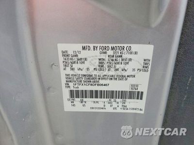 Zdjęcie 12 z 12 samochodu: 2013 FORD F150 SUPER CAB VIN:1FTFX1CF8DFB06467 - miniatura