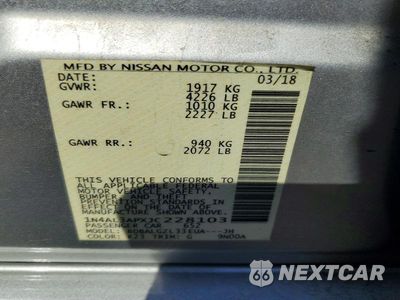 Zdjęcie 13 z 13 samochodu: 2018 NISSAN ALTIMA 2.5 S VIN:1N4AL3APXJC228103 - miniatura