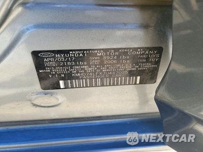 Zdjęcie 12 z 12 samochodu: 2018 HYUNDAI ELANTRA SE VIN:KMHD74LFXJU447025 - miniatura