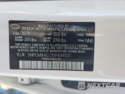 Zdjęcie 12 z 12 samochodu: 2021 HYUNDAI ELANTRA SEL VIN:5NPLM4AG2MH044501 - miniatura