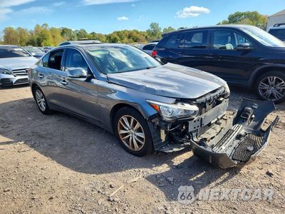 Czwarte zdjęcie samochodu z boku: 2017 INFINITI Q50 2.0T VIN:JN1CV7AR8HM681777 - miniatura