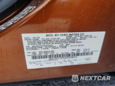 Zdjęcie 13 z 13 samochodu: 2018 FORD ECOSPORT SE VIN:MAJ3P1TE5JC243816 - miniatura
