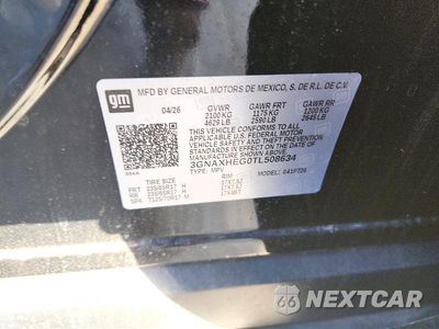 Zdjęcie 12 z 12 samochodu: 2026 CHEVROLET EQUINOX LT VIN:3GNAXHEG0TL508634 - miniatura