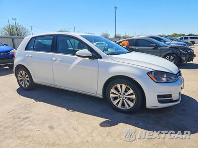Czwarte zdjęcie samochodu z boku: 2015 VOLKSWAGEN GOLF TDI VIN:3VW2A7AU7FM027599 - miniatura