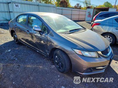 Czwarte zdjęcie samochodu z boku: 2013 HONDA CIVIC LX VIN:2HGFB2F5XDH590438 - miniatura