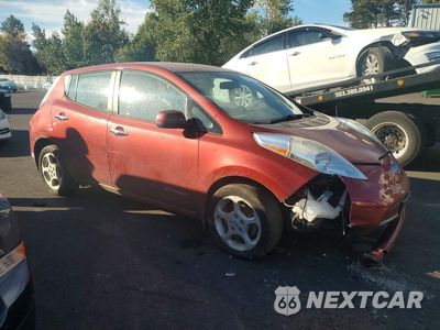 Czwarte zdjęcie samochodu z boku: 2013 NISSAN LEAF S VIN:1N4AZ0CP4DC402519 - miniatura