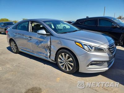 Czwarte zdjęcie samochodu z boku: 2017 HYUNDAI SONATA SPORT VIN:5NPE34AF0HH518079 - miniatura