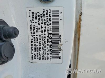Zdjęcie 12 z 12 samochodu: 2013 HONDA CIVIC EX VIN:19XFB2F88DE260463 - miniatura