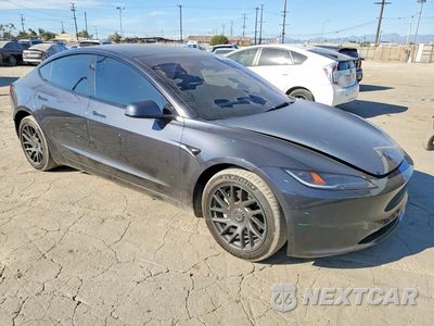Czwarte zdjęcie samochodu z boku: 2024 TESLA MODEL 3 VIN:5YJ3E1EB4RF792652 - miniatura
